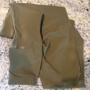 Green lululemon align cropped leggings